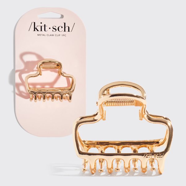 Gold Metal Cloud Claw Clip