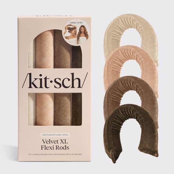Eucalyptus Velvet XL Flexi Rods 4pc Set